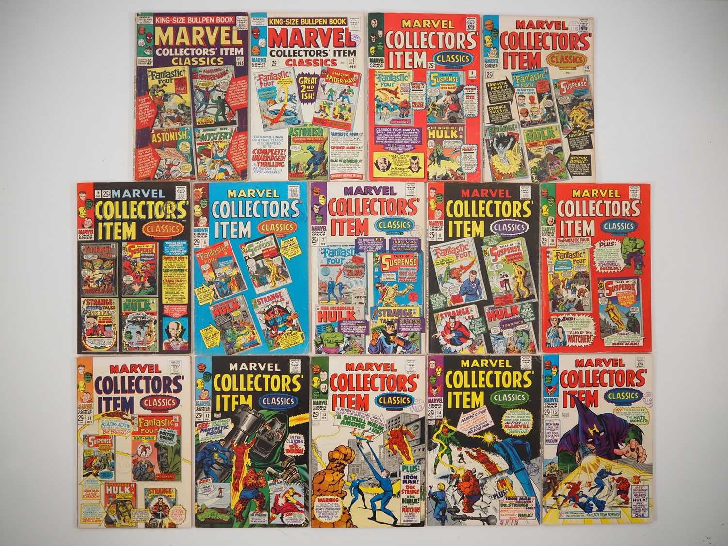 Lot 45 - MARVEL COLLECTORS' ITEM CLASSICS #1 to 8, 10...