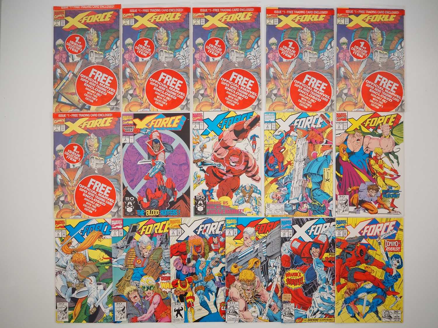 Lot 50 - X-FORCE #1 to 11 (16 in Lot - including 6...