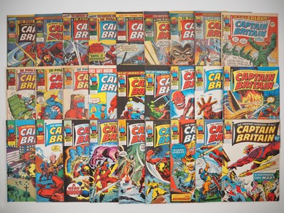 Lot 124 - CAPTAIN BRITAIN #3 to 10, 19, 21-27, 29-39 (27...