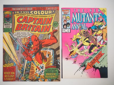 Lot 127 - CAPTAIN BRITAIN #8 + NEW MUTANTS ANNUAL #2 -...