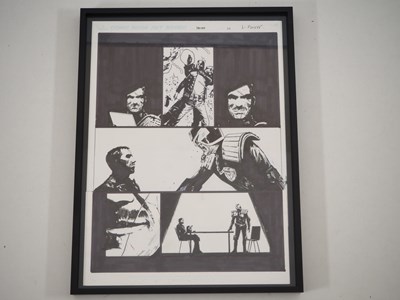 Lot 134 - ORIGINAL JUDGE DREDD ART - Original art signed...