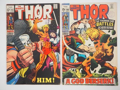 Lot 168 - THOR #165 & 166 (2 in Lot) - (1969 - MARVEL) -...