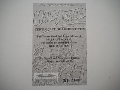 Lot 227 - MARS ATTACKS #1 GOLD FOIL EDITION (1994 -...
