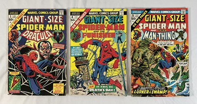 Lot 286 - GIANT-SIZE SPIDER-MAN #1, 4, 5 (3 in Lot) -...