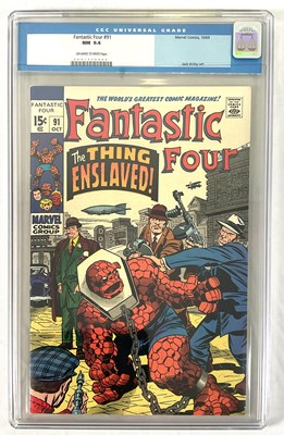 Lot 374 - FANTASTIC FOUR #91 (1969 - MARVEL) - GRADED...