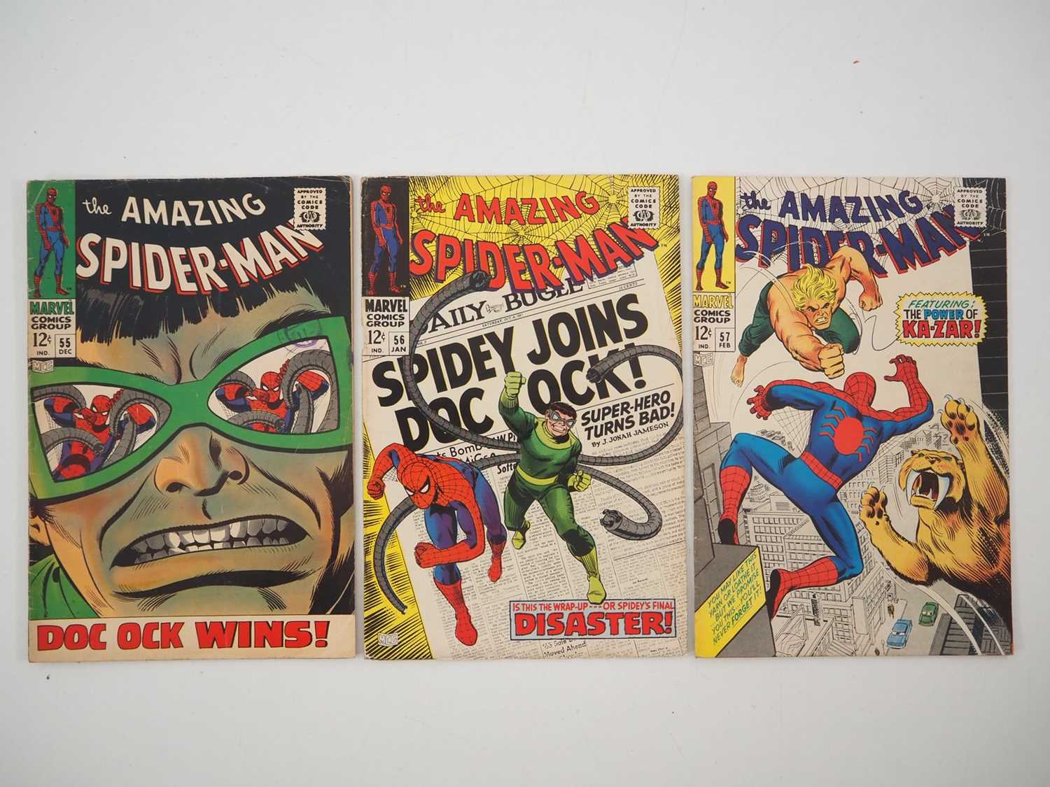 Lot 456 - AMAZING SPIDER-MAN #55, 56, 57 (3 in Lot) -...