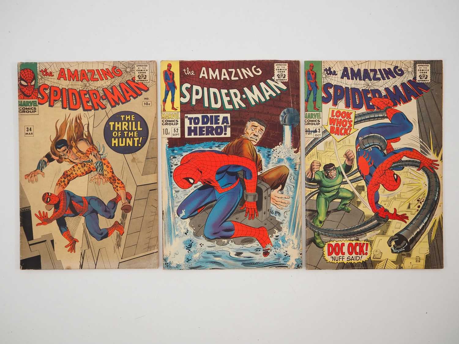 Lot 457 - AMAZING SPIDER-MAN #34, 52, 53 (3 in Lot) -...