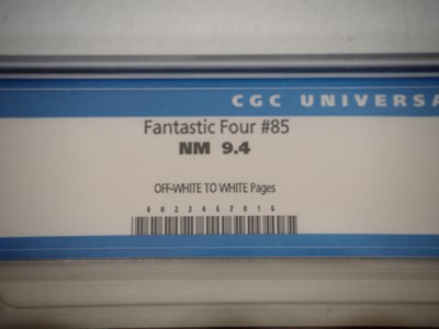 Lot 458 - FANTASTIC FOUR #85 (1969 - MARVEL) - GRADED...