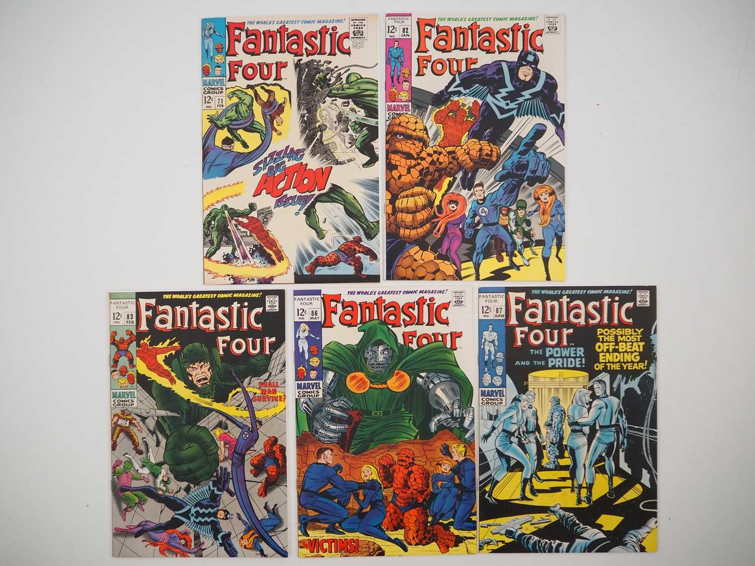 Lot 460 - FANTASTIC FOUR #71, 82, 83, 86, 87 (5 in Lot) -...