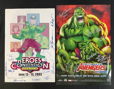 Lot 74 - A pair of multi-signed posters featuring...