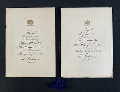 Lot 144 - Two multi-signed large format Royal Variety...