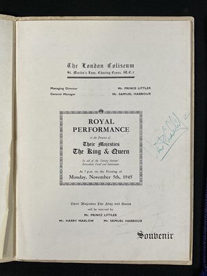 Lot 144 - Two multi-signed large format Royal Variety...