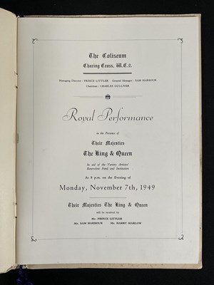 Lot 144 - Two multi-signed large format Royal Variety...
