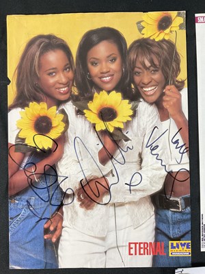 Lot 146 - A group of female musician signed stills and...