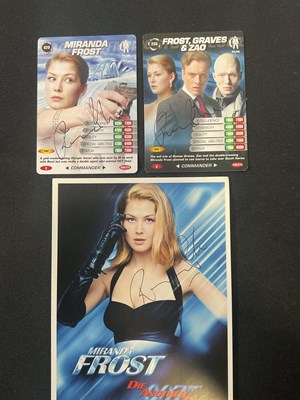 Lot 136 - JAMES BOND - A group of Bond Girl autographs...