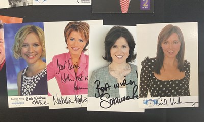 Lot 113 - A quantity of British TV presenters',...