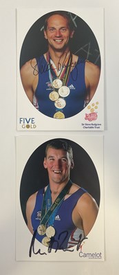 Lot 19 - SPORTS - A pair of autographs from Olympic...