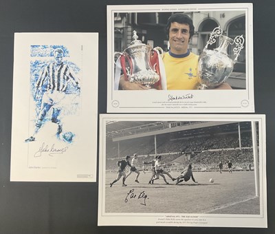 Lot 16 - SPORT - A trio of Football autographs...