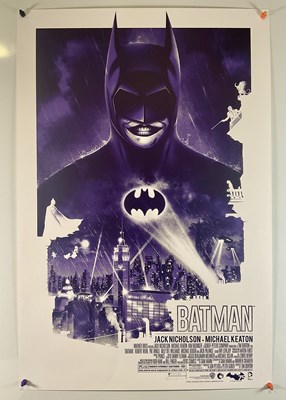 Lot 294 - BATMAN (1989) alternative movie poster by...