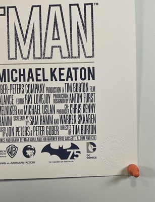 Lot 294 - BATMAN (1989) alternative movie poster by...