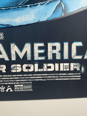 Lot 296 - A pair of alternative movie posters for Marvel...