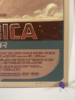 Lot 296 - A pair of alternative movie posters for Marvel...