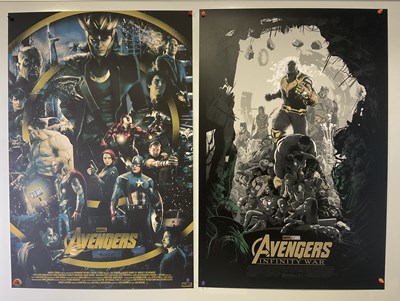 Lot 303 - A pair of Marvel / Avengers alternative movie...