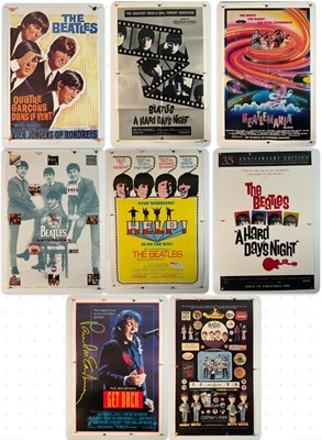 Lot 410 - THE BEATLES - A group of one sheet film...