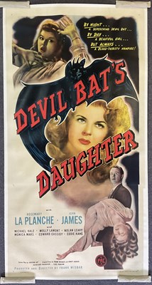 Lot 367 - DEVIL BAT'S DAUGHTER (1946) - US linen backed...