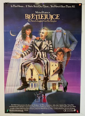 Lot 375 - BEETLEJUICE (1988) US one sheet film poster...