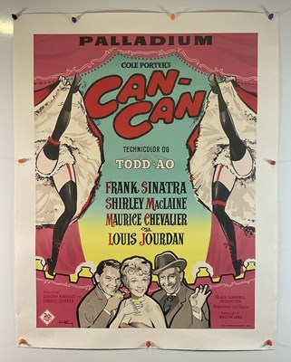 Lot 416 - CAN-CAN (1960) Danish film poster - artwork of...