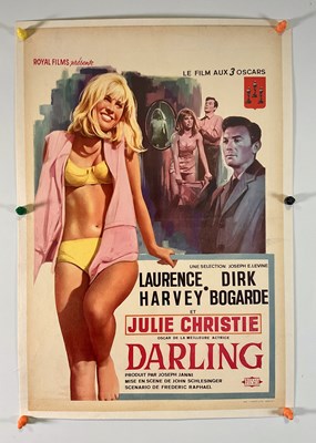 Lot 199 - DARLING (1965) - linen backed Belgian affiche -...