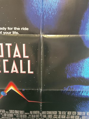 Lot 258 - TOTALL RECALL (1990) - huge close-up of Arnold...