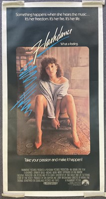 Lot 398 - FLASHDANCE (1983) - linen backed international...