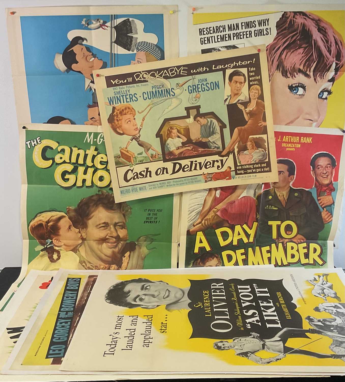 Comedy Collection Poster Lot 116 - 1940s and 50s Comedy one sheet film posters