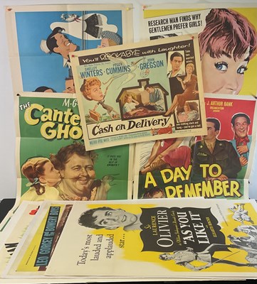 Lot 116 - 1940s and 50s Comedy one sheet film posters...