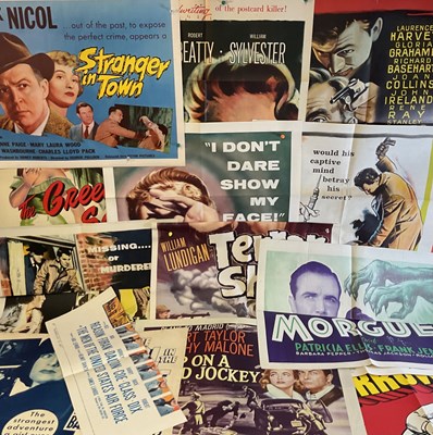 Lot 53 - A shock of 1950s crime and thriller posters to...