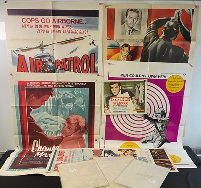 Lot 63 - A small group of crime film posters comprising:...