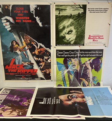 Lot 361 - HORROR: A group of original film posters from...