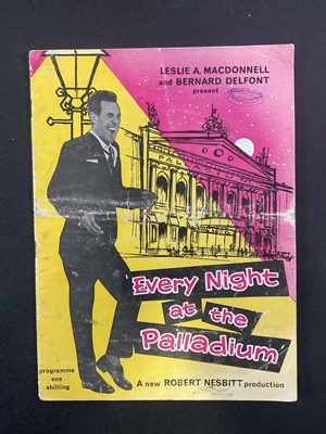 Lot 27 - A multi-signed 1960s London Palladium...