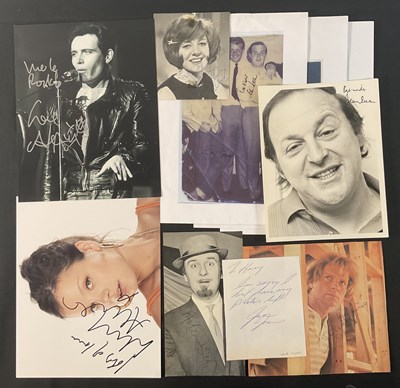 Lot 147 - A group of musician autographs on mixed media...