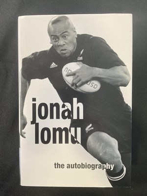 Lot 18 - An autographed copy of 'JONAH LOMU The...