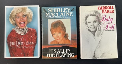 Lot 80 - A group of autobiographical books, signed by...