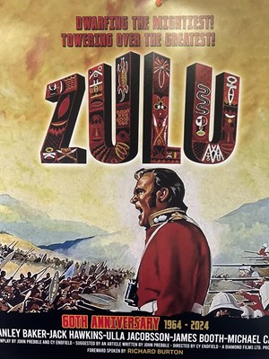 Lot 326 - ZULU (1964) UK Quad film poster, 60th...