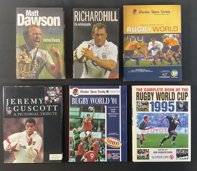 Lot 169 - RUGBY - A group of books signed by RUGBY...