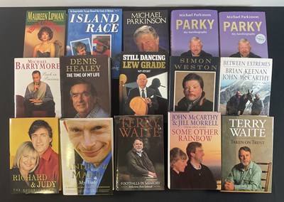 Lot 163 - A group of mixed celebrity autographed books...