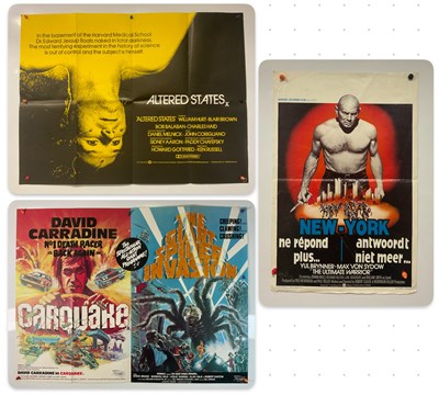 Lot 356 - A pair of Sci-Fi / Horror UK Quads comprising...