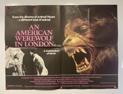 Lot 363 - AN AMERICAN WEREWOLF IN LONDON (1981) UK Quad...