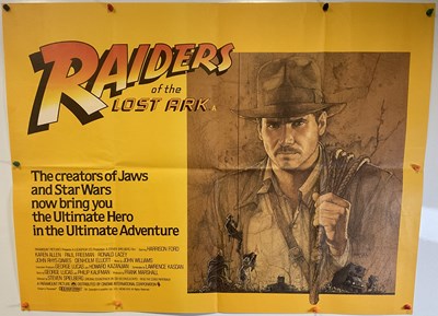 Lot 108 - RAIDERS OF THE LOST ARK (1981) UK Quad film...