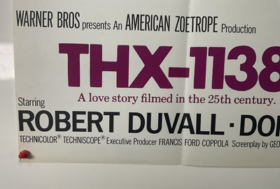 Lot 249 - THX 1138 (1979) UK Quad film poster for the...